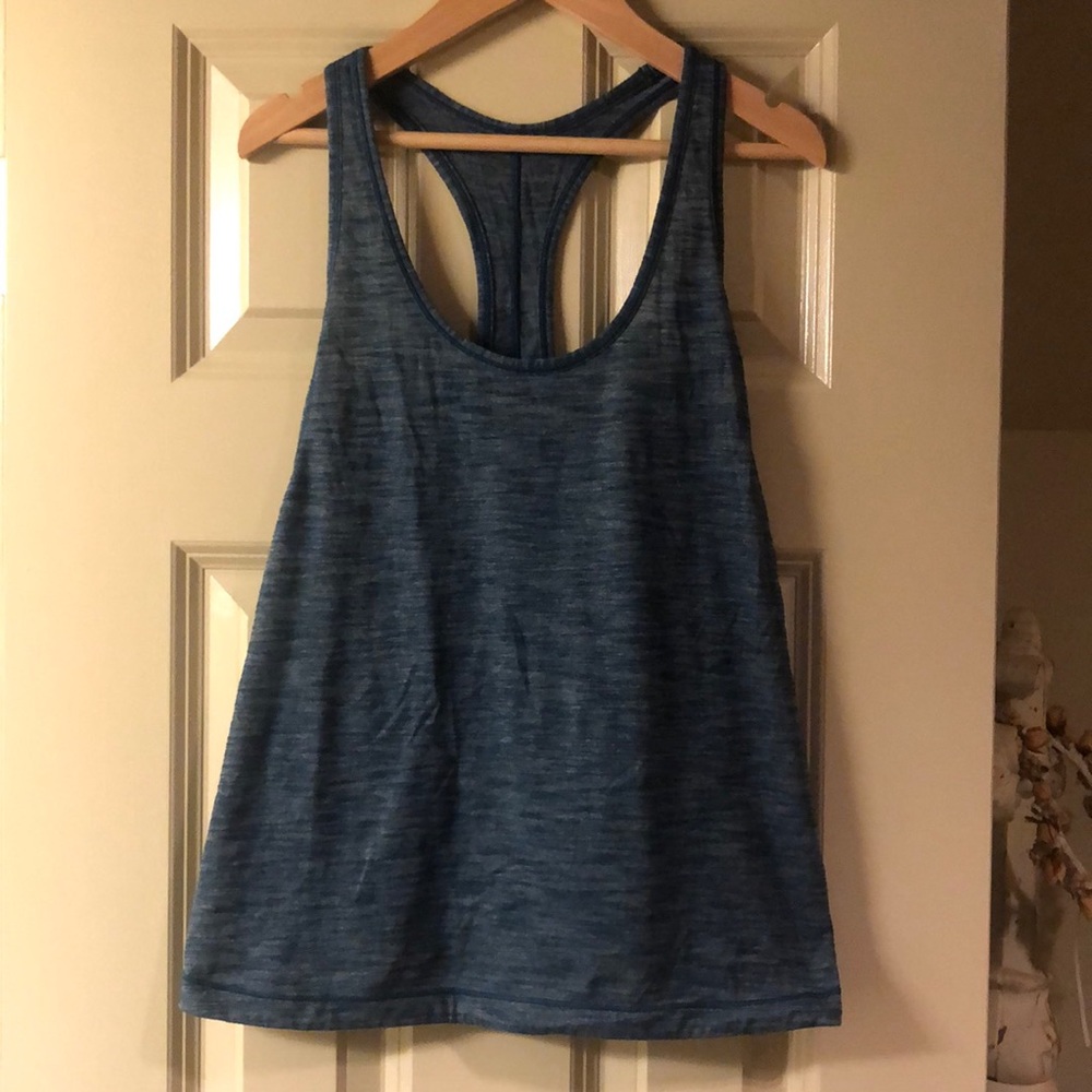lululemon size 6 blue singlet